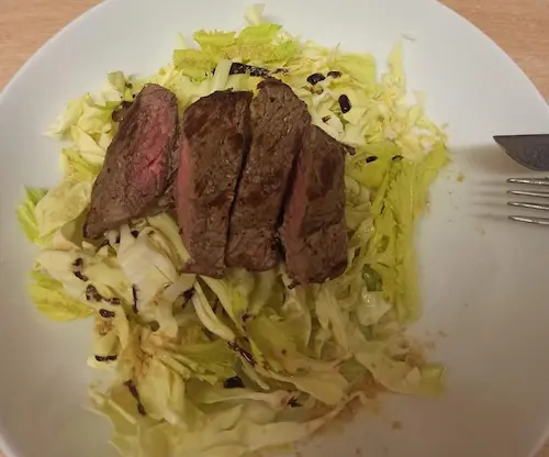 photo of my optavia beef salad