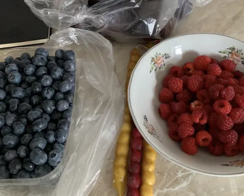 photo of my berries from local market