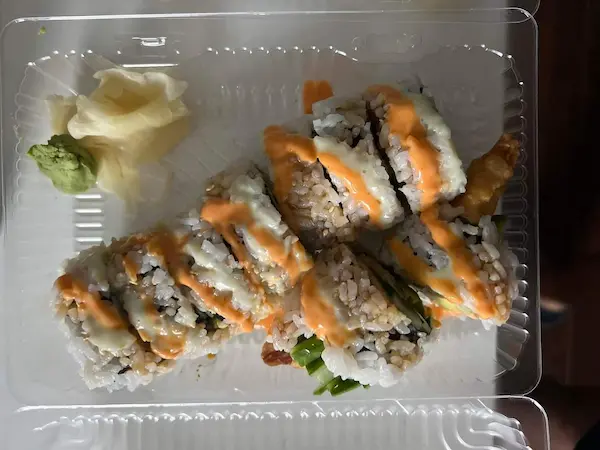 photo of my DIY optavia fueling sushi