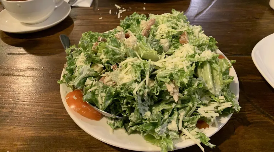 photo of my lean and green salad