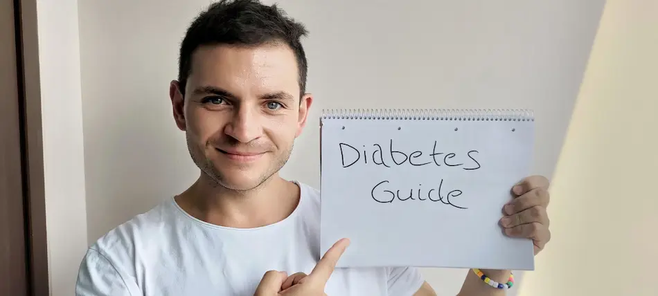 photo of me holding optavia diabetes guide
