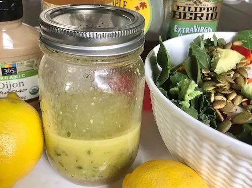 photo of my homemade salad dressing on Optavia