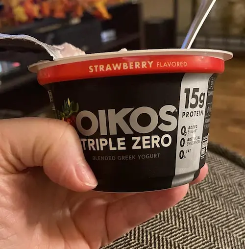 photo of my yogurt I add to my Optavia fueling