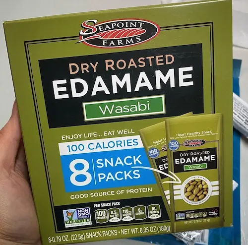 photo of optavia fueling alternative - edamame snack packs