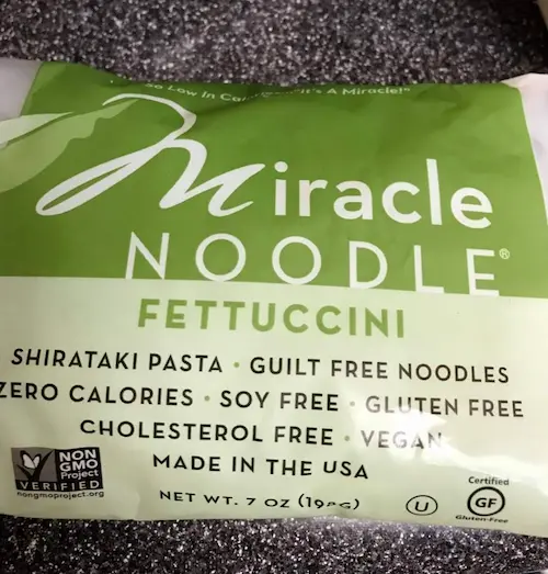 photo of optavia approved Miracle noodle pasta
