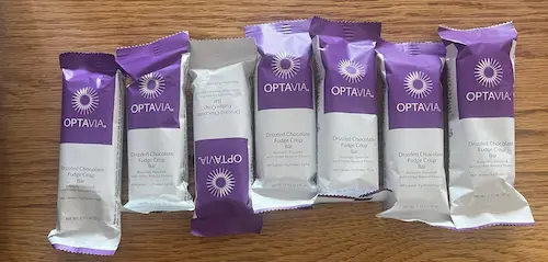 photo of my optavia fuelings I bought on poshmark 