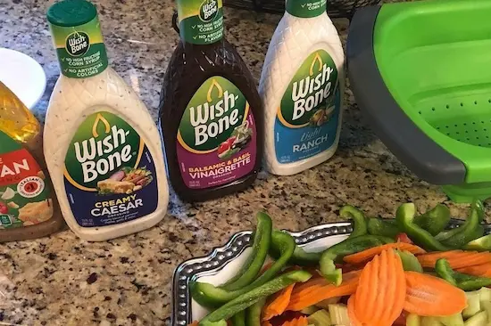 photo of optavia salad dressing - wish-bone