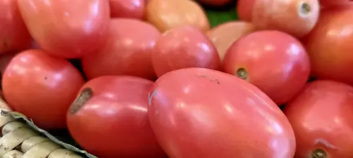 photo of our snack on optavia - cherry tomato