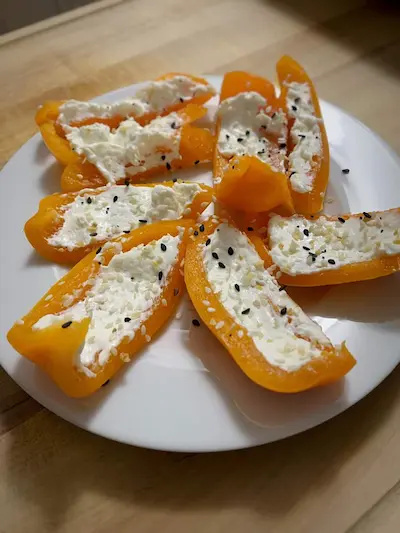 photo of raw sweet peppers