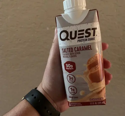 photo of one of my favorite optavia substitute fuelings - quest protein shake