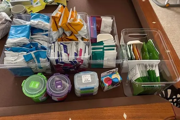 photo of plastic containers to store optavia fuelings