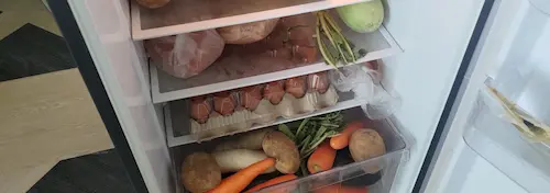 photo of my fridge full of eggs