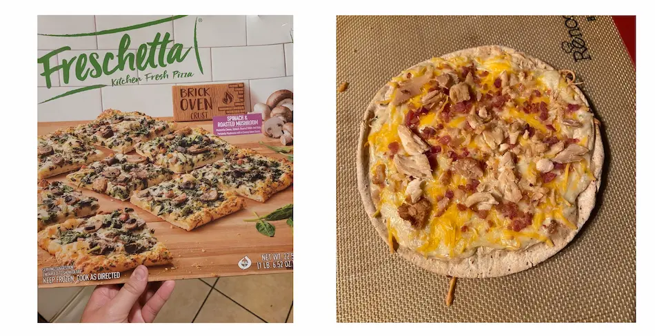 photo of optavia approved frozen pizza