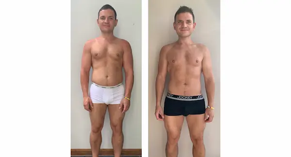 photo of my weight loss results after doing optavia for 3 weeks