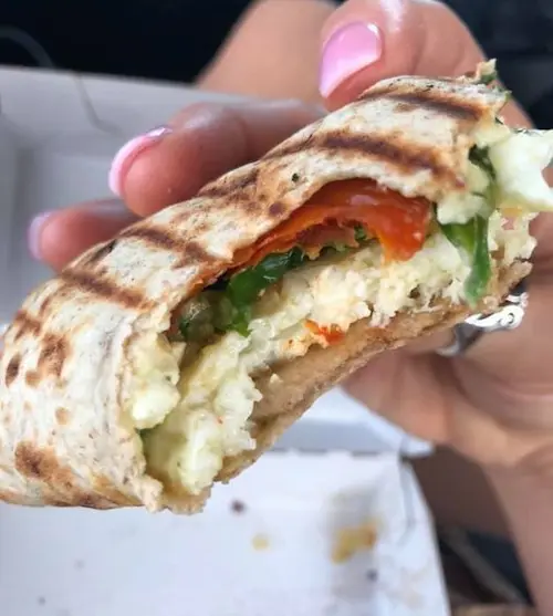 photo of optavia approved panera breakfast wrap