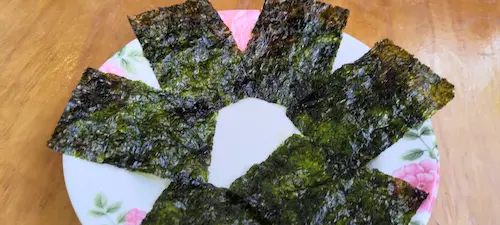 photo of seaweed snack rich in omega 3