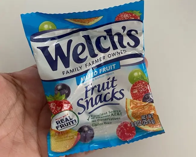 photo of welch's fruit snack - free choice on Optavia 3 and 3 plan