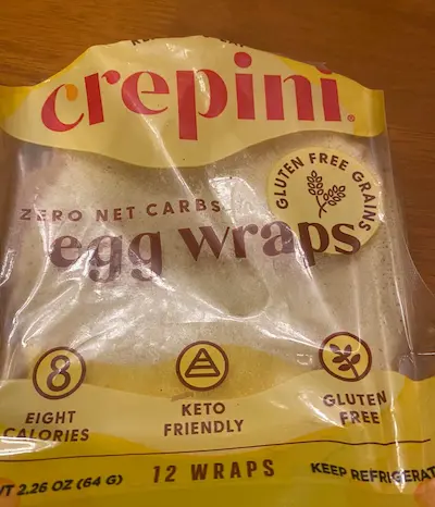 photo of my favorite optavia approved egg wrap - Crepini