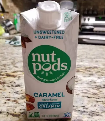 photo of optavia approved sugar free coffee creamer - nutpods