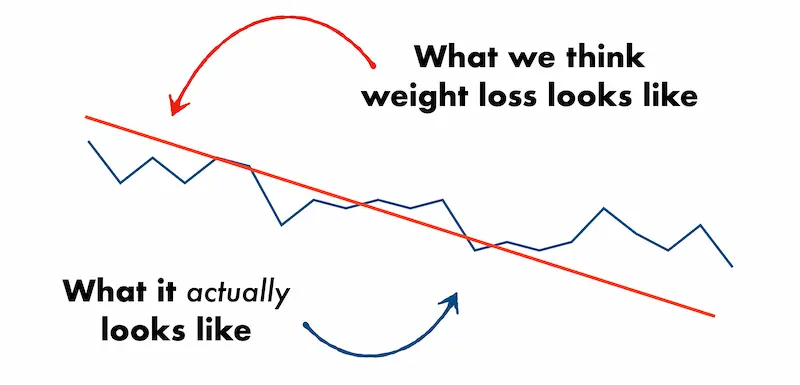 graph that explain how does optavia plateau works