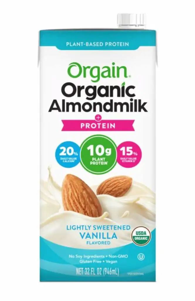 orgain almond milk