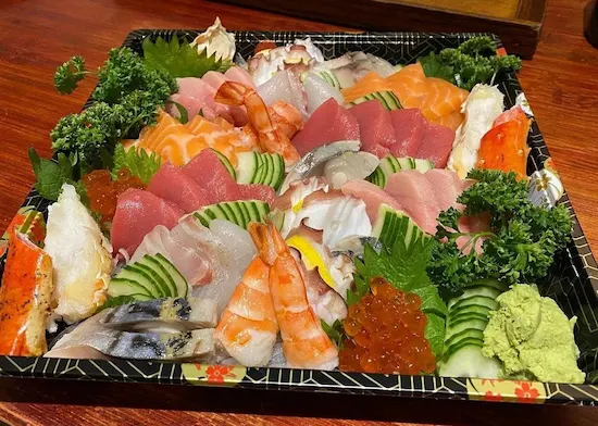 photo of Optavia-friendly sushi - mixed sashimi