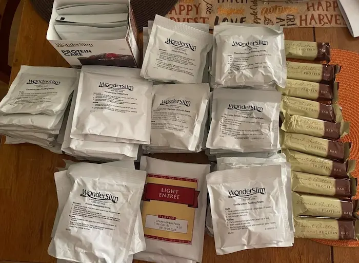 photo of the wonderslim diet products