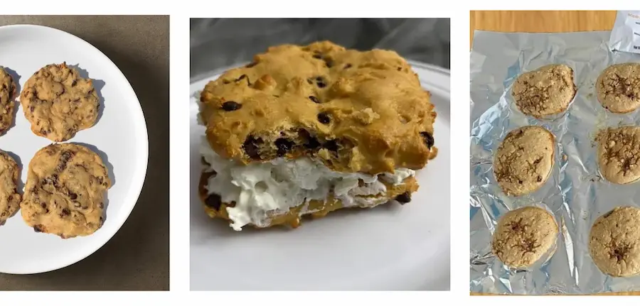 photo of optavia chocolate chip cookie hacks