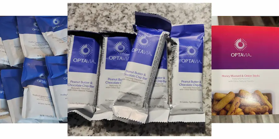 photo of Optavia MLM products