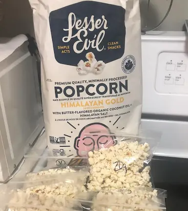 photo of optavia popcorn substitute Lesser Evil