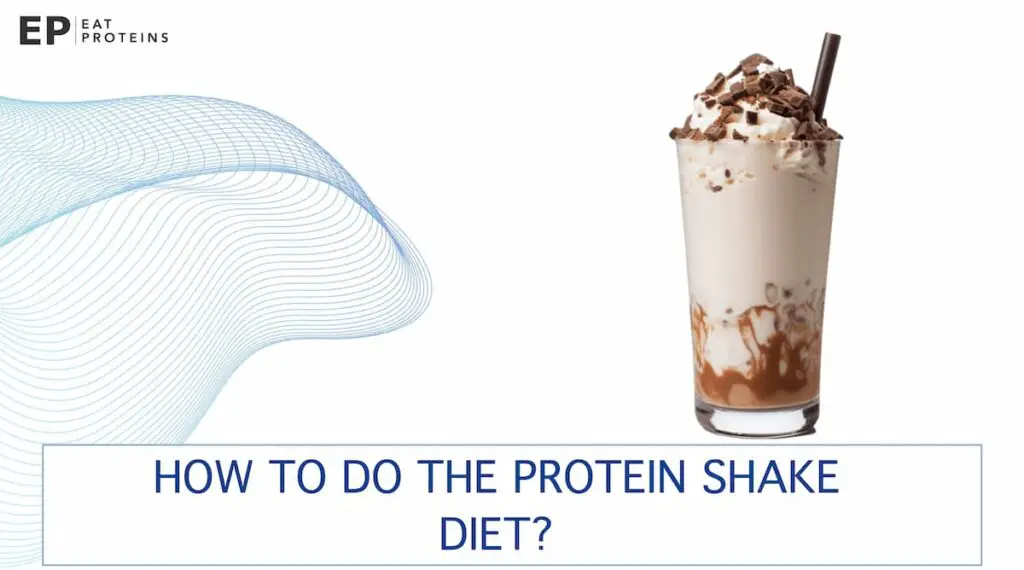 how to do protein shake diet