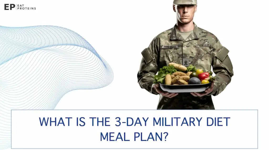 what is the military diet meal plan