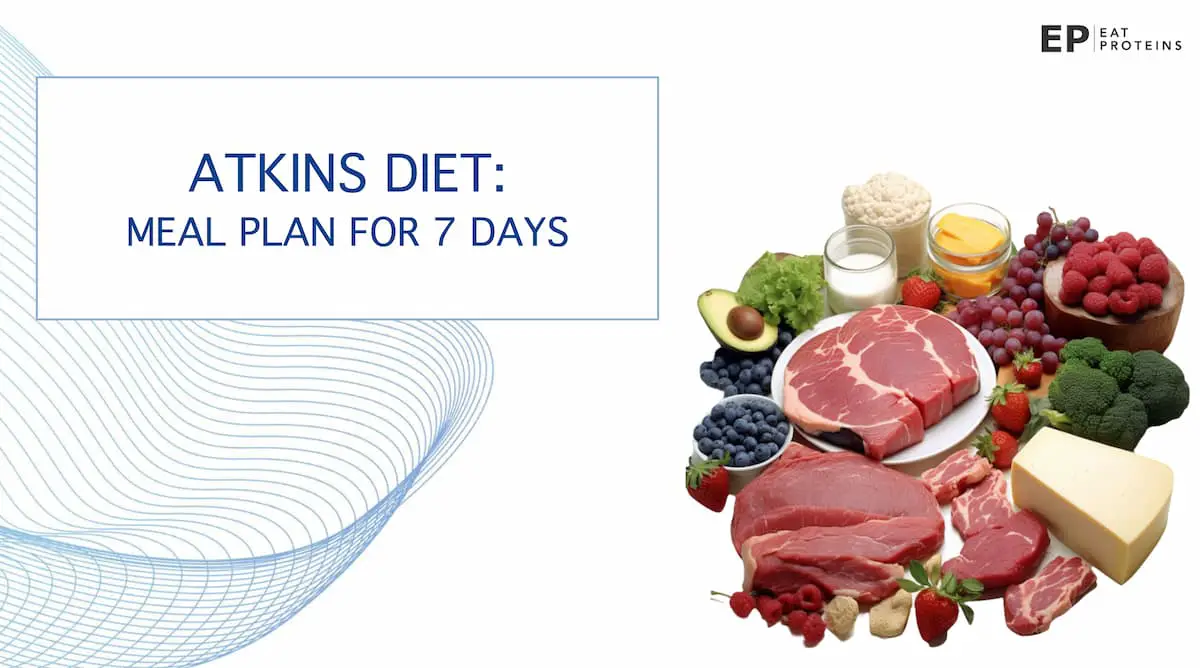 7 day meal plan atkins diet