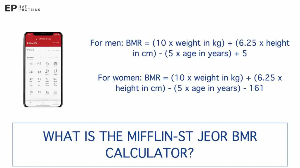 BMR mifflin equation