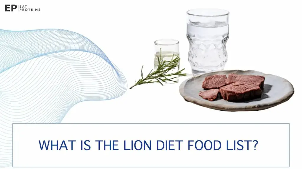 lion diet food list