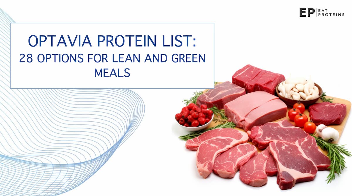 Optavia protein list and approved meats