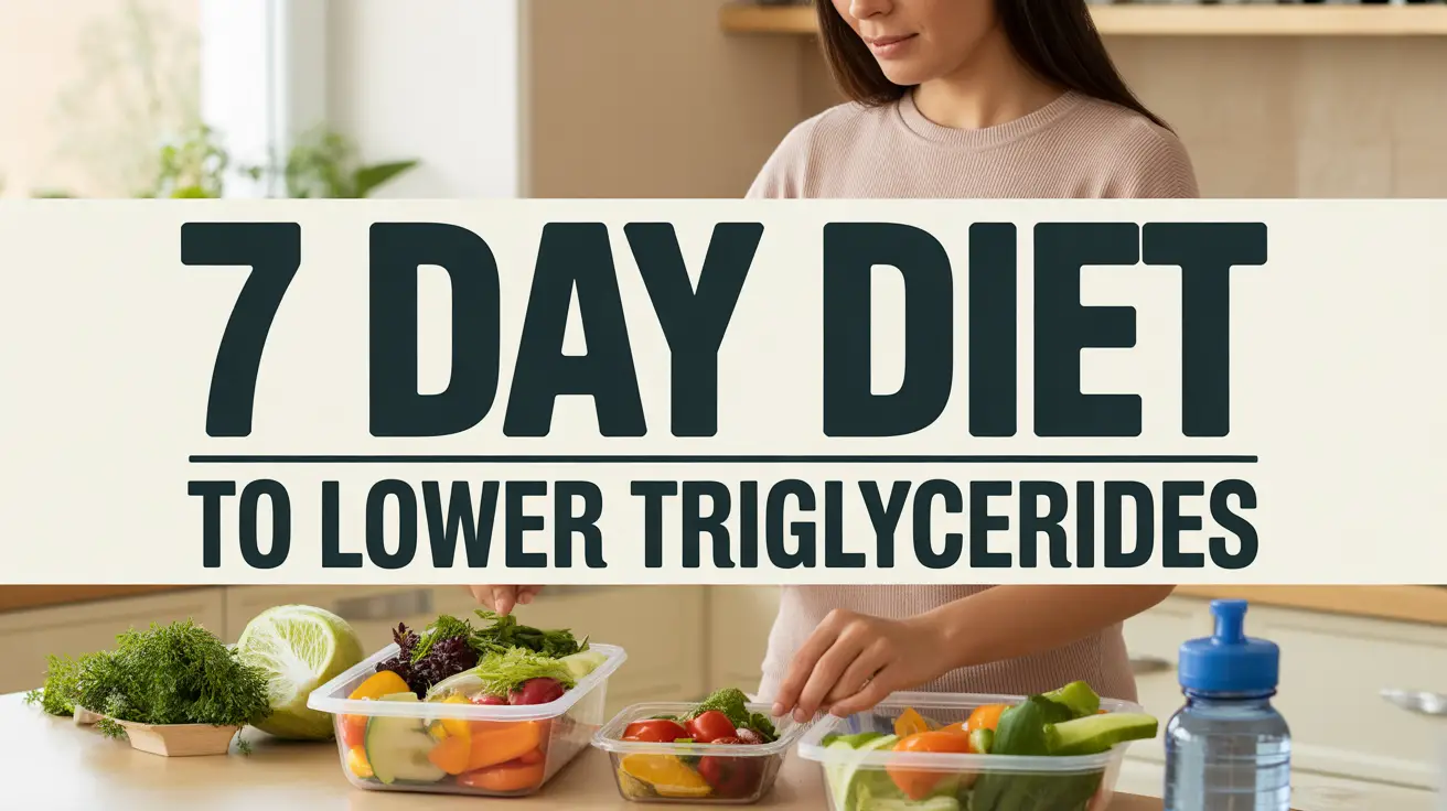 7 Day Diet to Lower Triglycerides: Complete Guide
